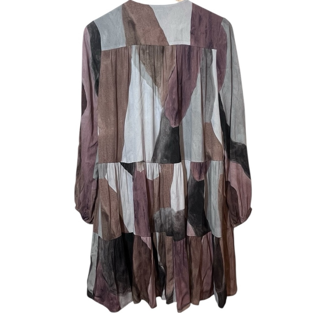 Aritzia Wilfred Barossa Watercolor Print Mini Dress Size S - Picture 4 of 16